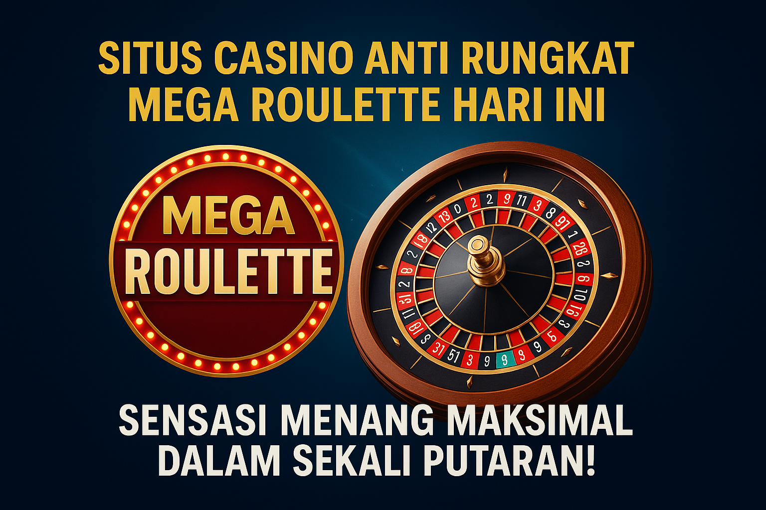 Situs Casino Anti Rungkat Mega Roulette Hari Ini: Sensasi Menang Maksimal dalam Sekali Putaran!